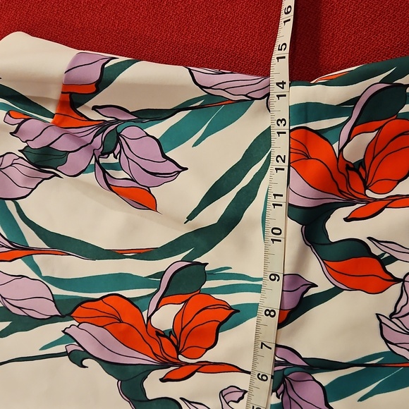 Alexia Admor Floral Purple Red Iris sleeveless dress Peplum Swing Med - Picture 9 of 11